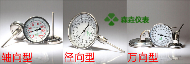 雙金屬溫度計除了軸向、徑向、萬向型，還有哪些安裝方式？